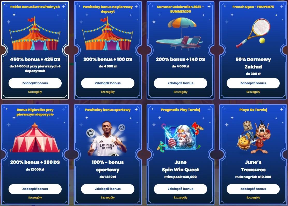Rollino Casino Bonusy